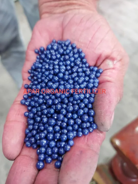 Blue granules in hand