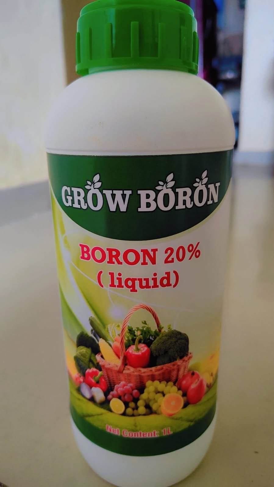 Grow Boron micronutrient liquid bottle