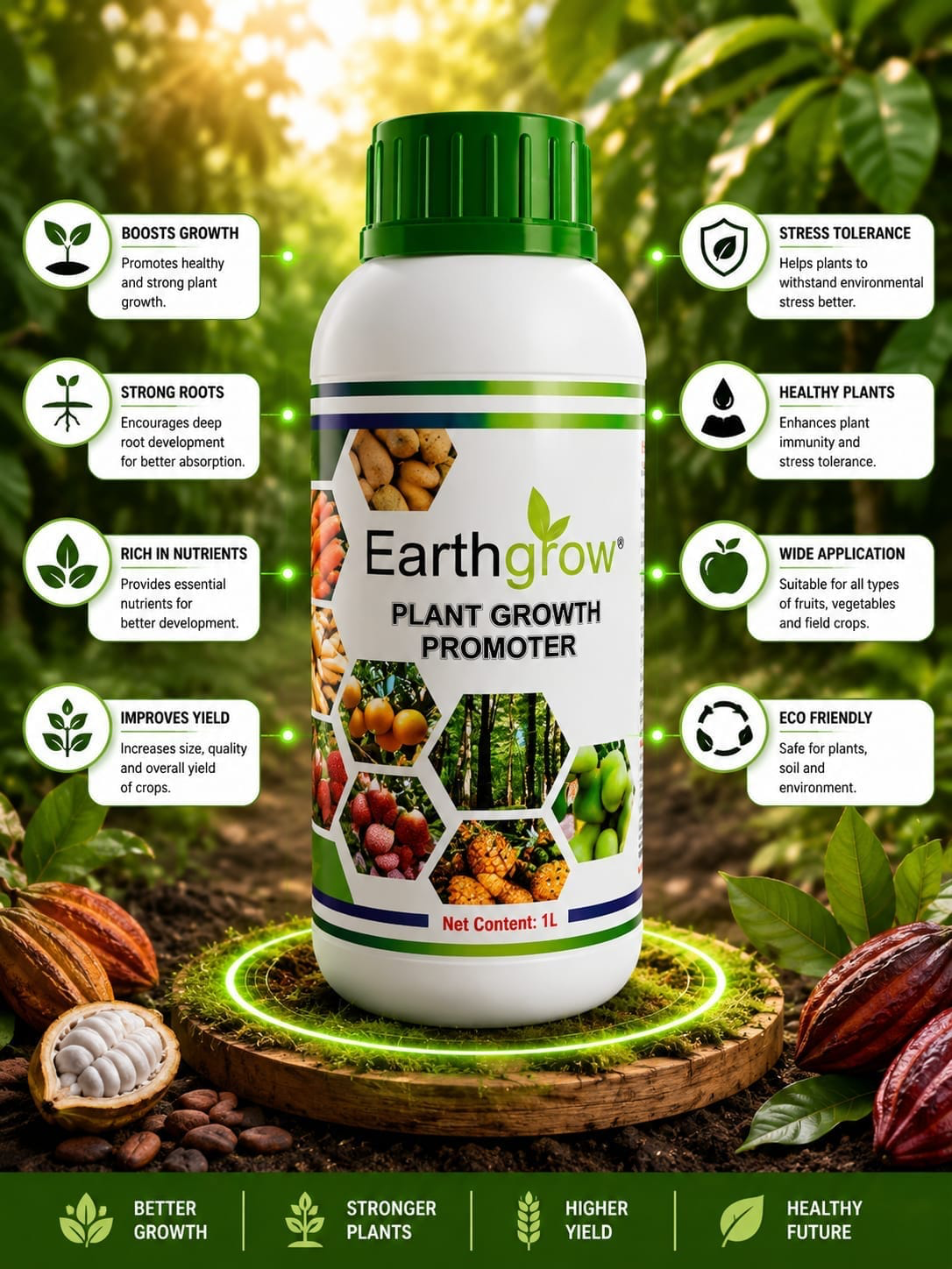Earthgrow Plant Growth Promoter PGR poster